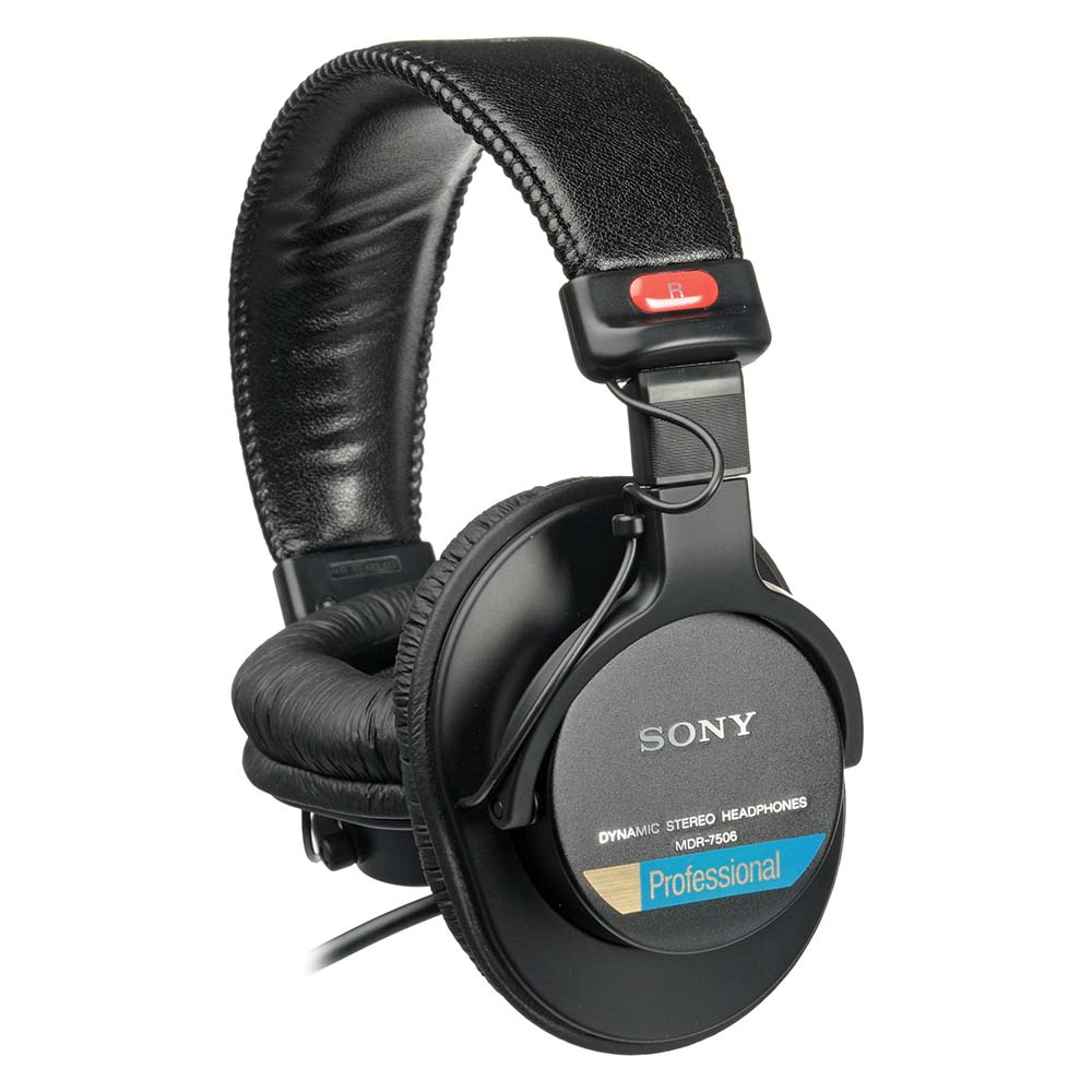 Sony MDR-7506 over-ear headphones in black