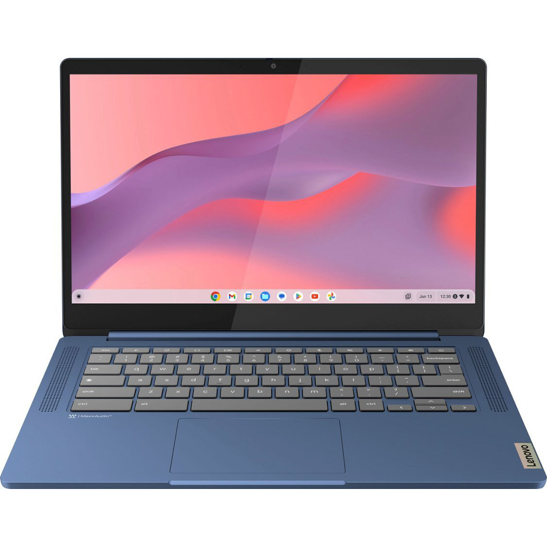 blue lenovo laptop