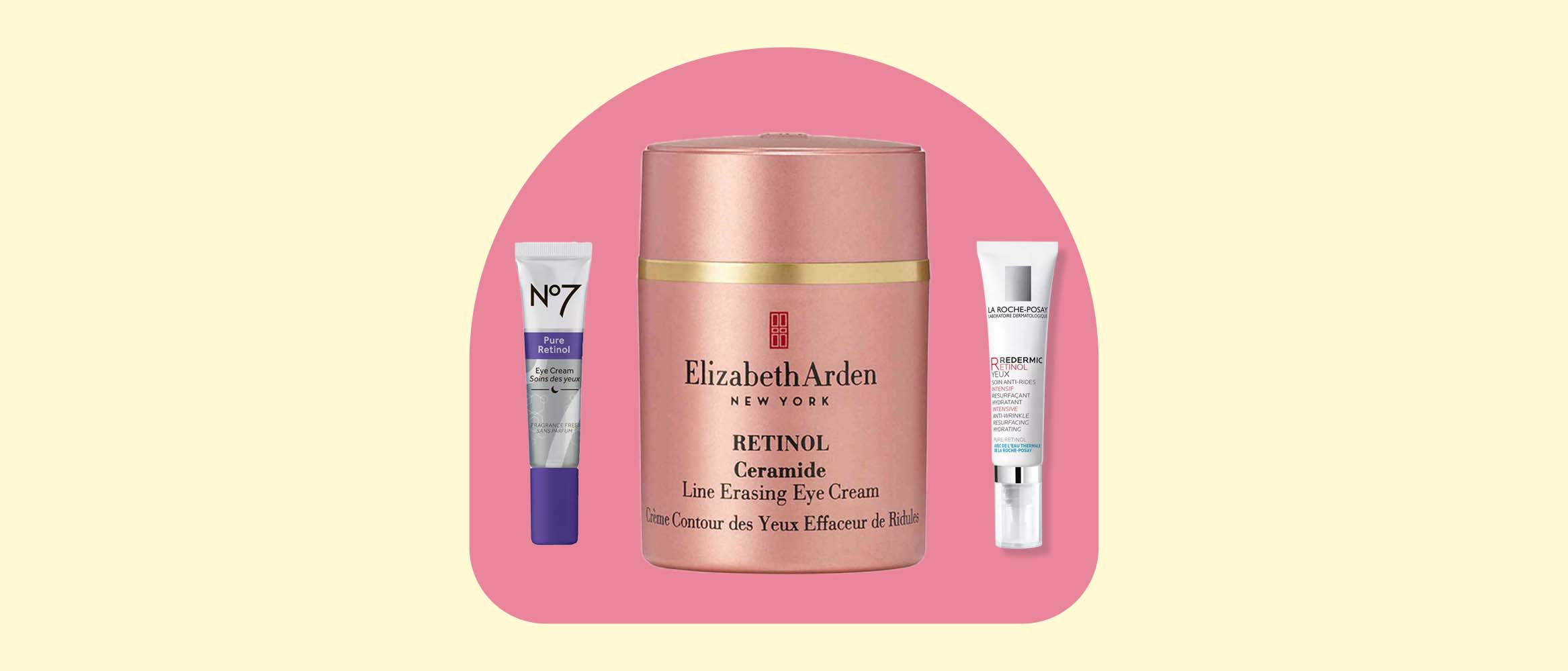 three of the best skincare products including Elizabeth Arden, No 7, La Roche-Posay