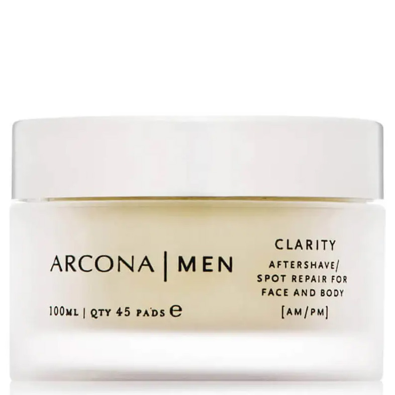 white tube of arcona after shave