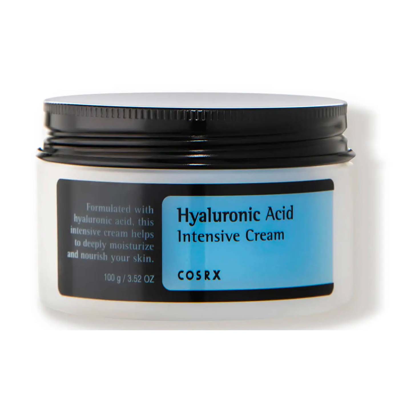 short jar of hyaluronic acid cream