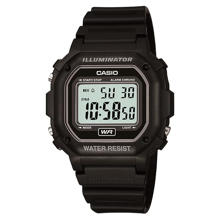 Black watch with digital display