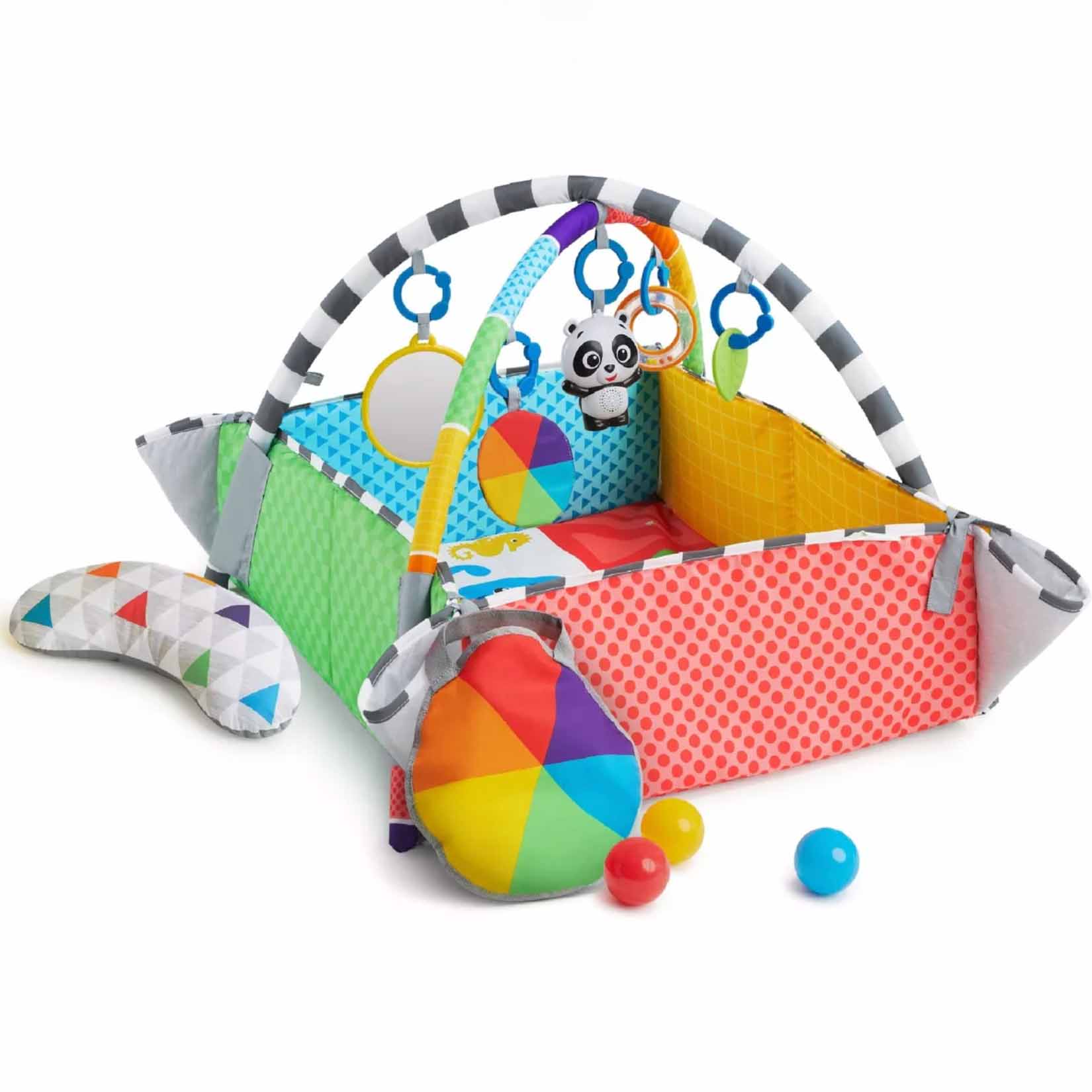 Colorful playmat with accessories