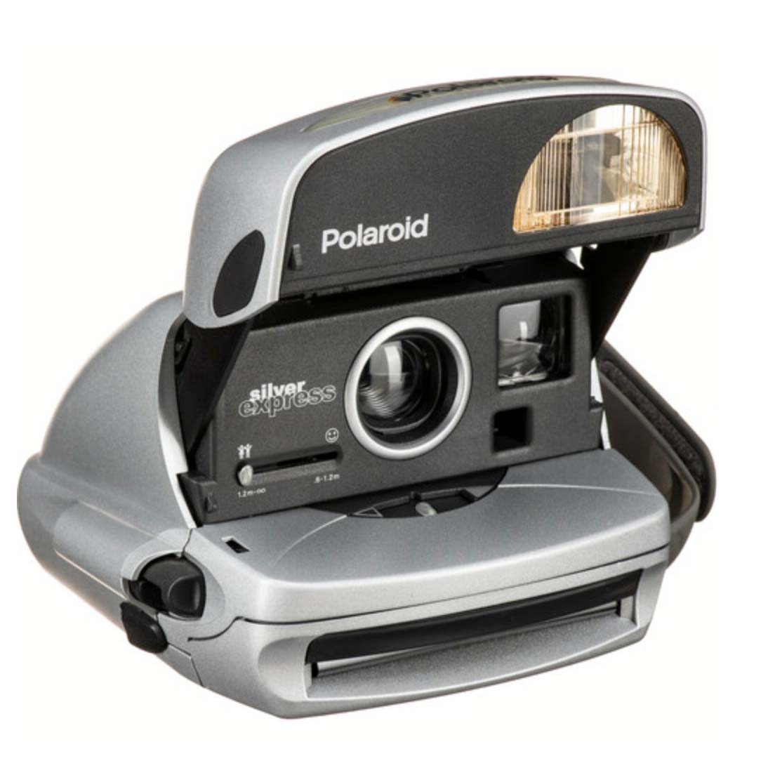 Polaroid 600 Round Instant Camera (Silver, Refurbished)