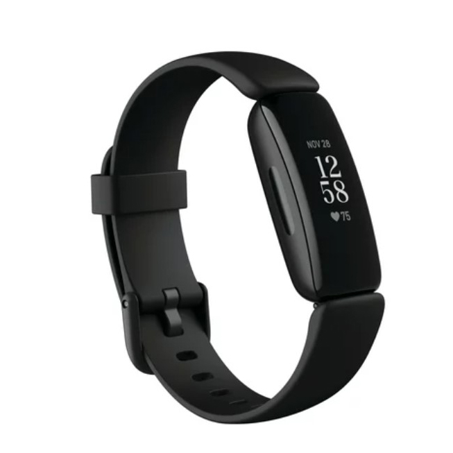 Slim Fitbit watch in black