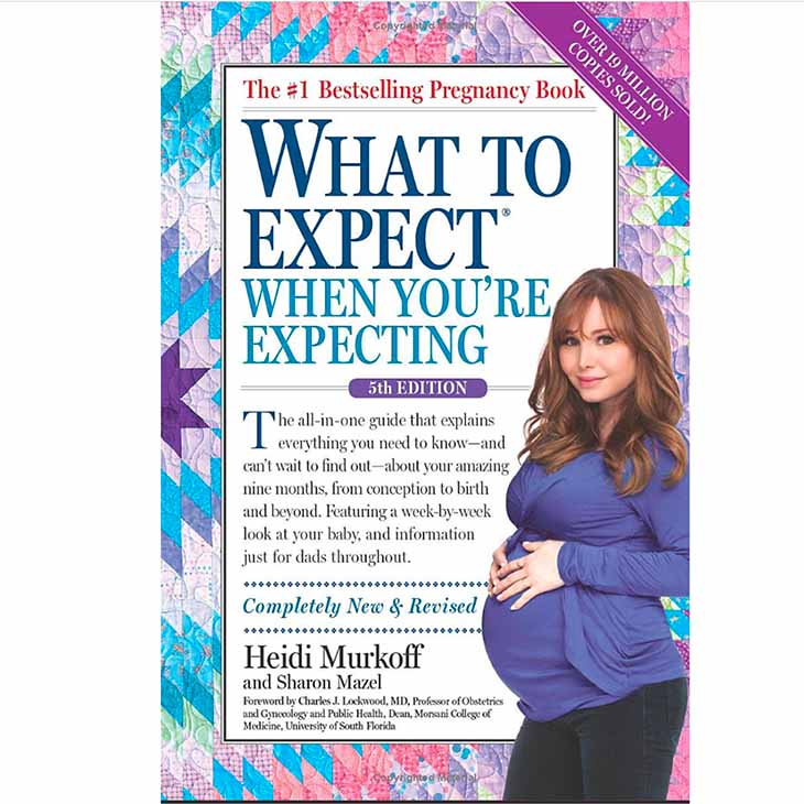 Book cover of pregnancy book What to Expect When You're Expecting