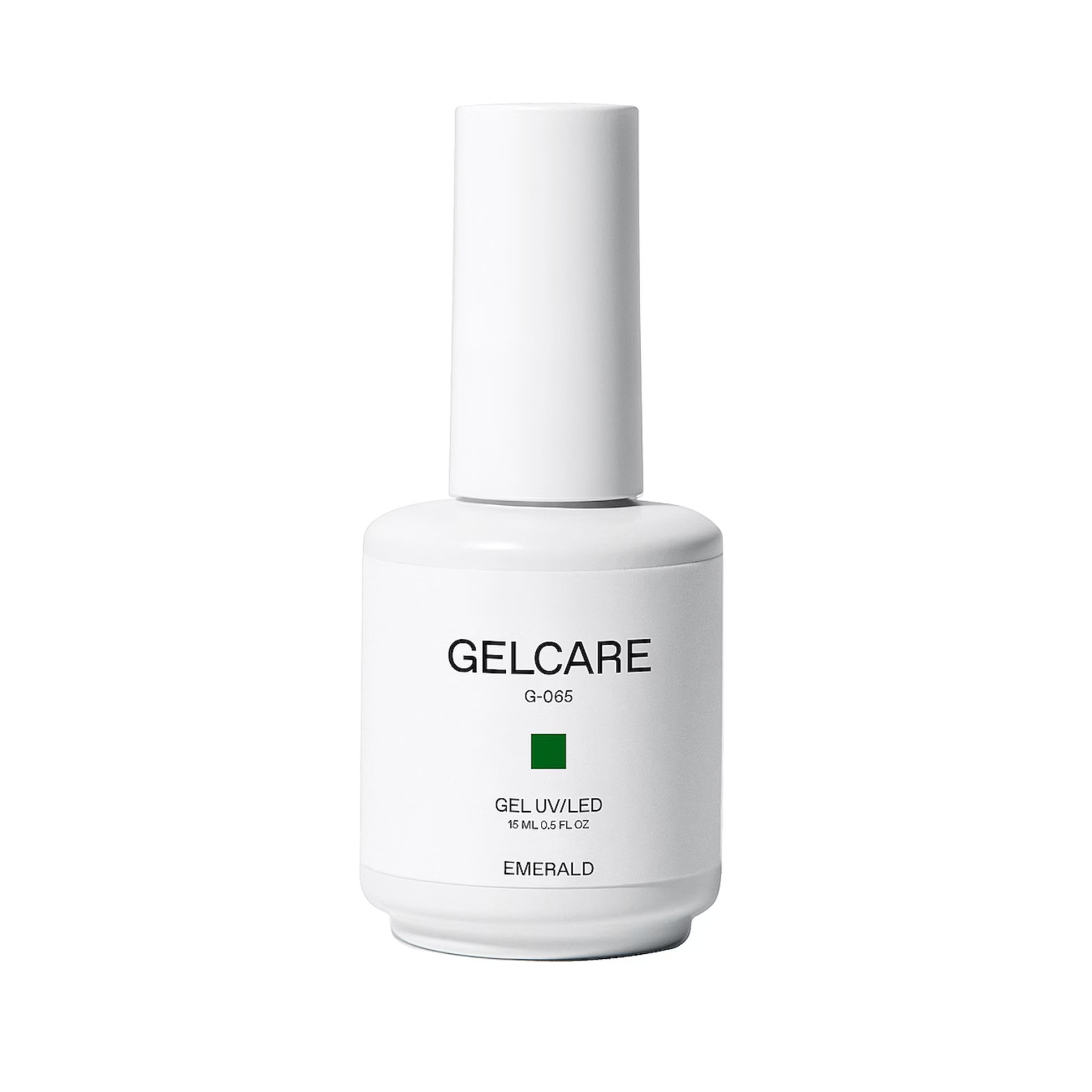 Gelcare Emerald Gel Nail Polish in a white bottle