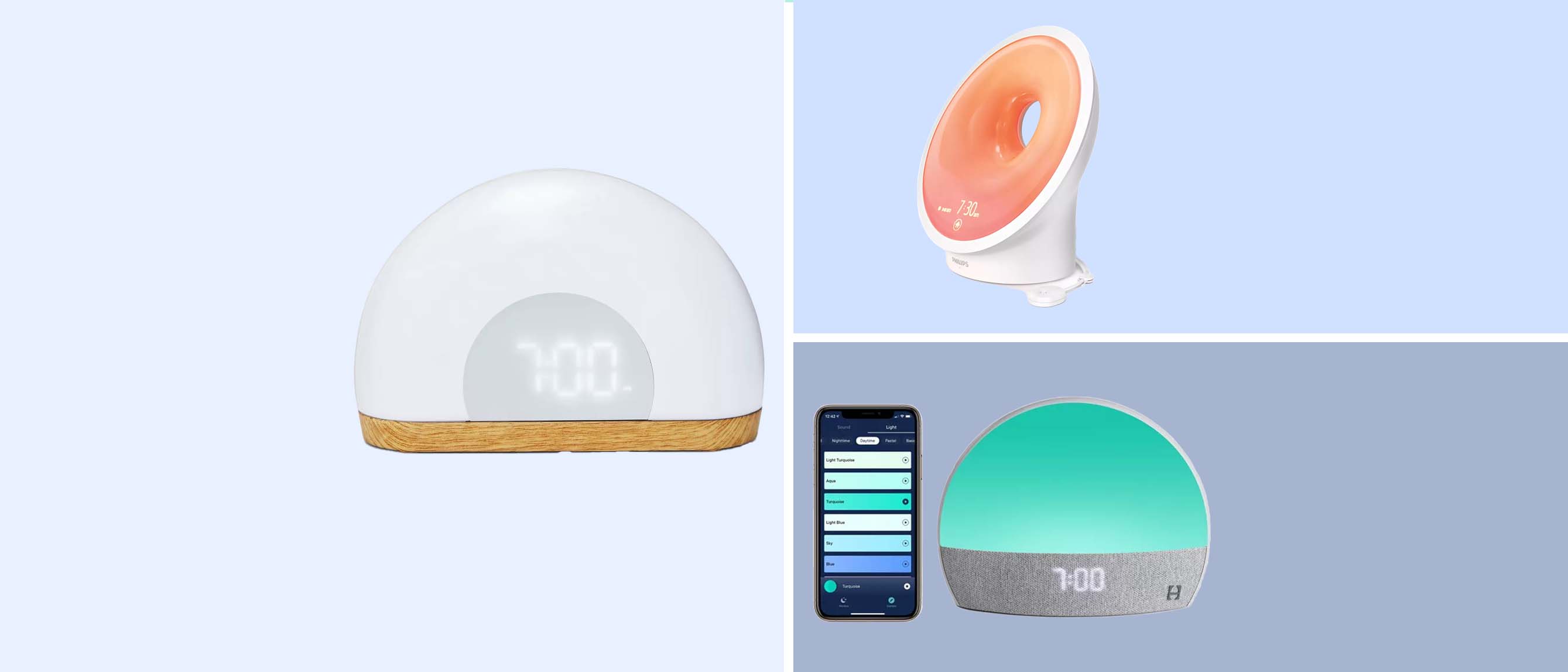three of the best night lights including Hatch, Philips and Pillowfort